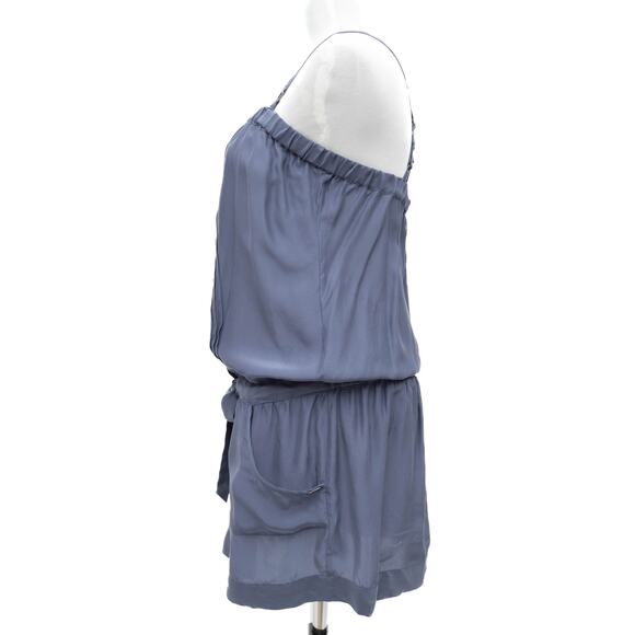 Guess Blue 100% Silk Spaghetti Strap Summer Dress Size 5 - Picture 2 of 12